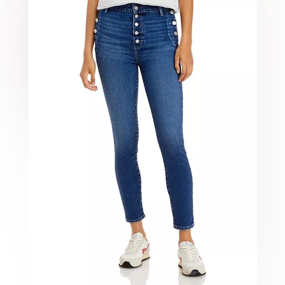 PAIGE Denim - PAIGE Emmie High Rise Ankle Skinny Jeans in Sightseeing